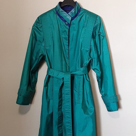 SOLD Vintage 80s trench raincoat - Picture 1 of 9
